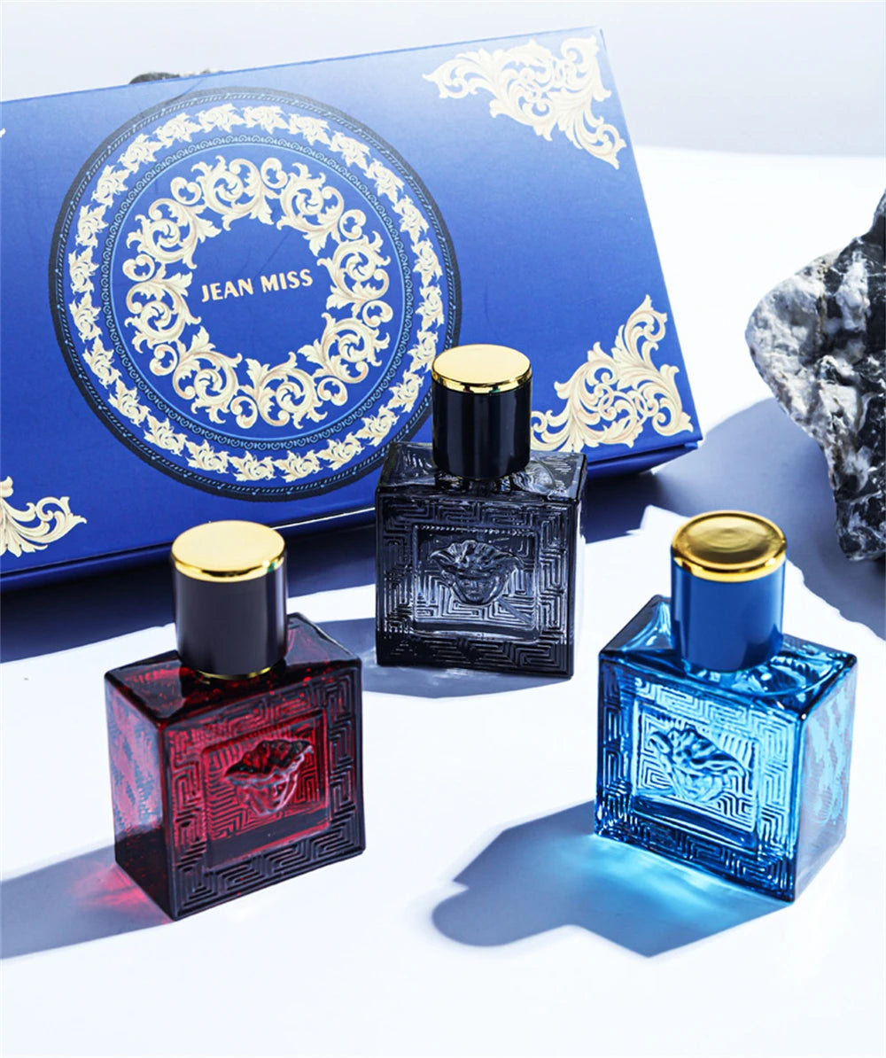 Brand 90ml Men Perfume Gift Box 3pcs Set Charming Man Colognes Lasting Fragrance Attracting Women Perfumes Hombres Originales