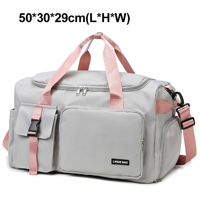 Sports Gym Bag Travel Dry Wet Handbags For Women Female Swimming Shoulder Crossbody Fitness Outdoor Travel Bag Weekender Duffel