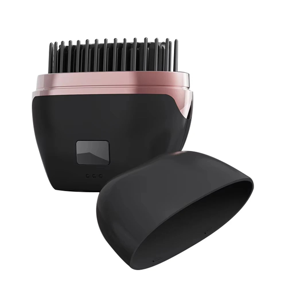 Mini Hair Straightener,Rechargeable Wireless Portable Hair Straightener Brush Anti Scald Shell Lightweigh for Travel Gift