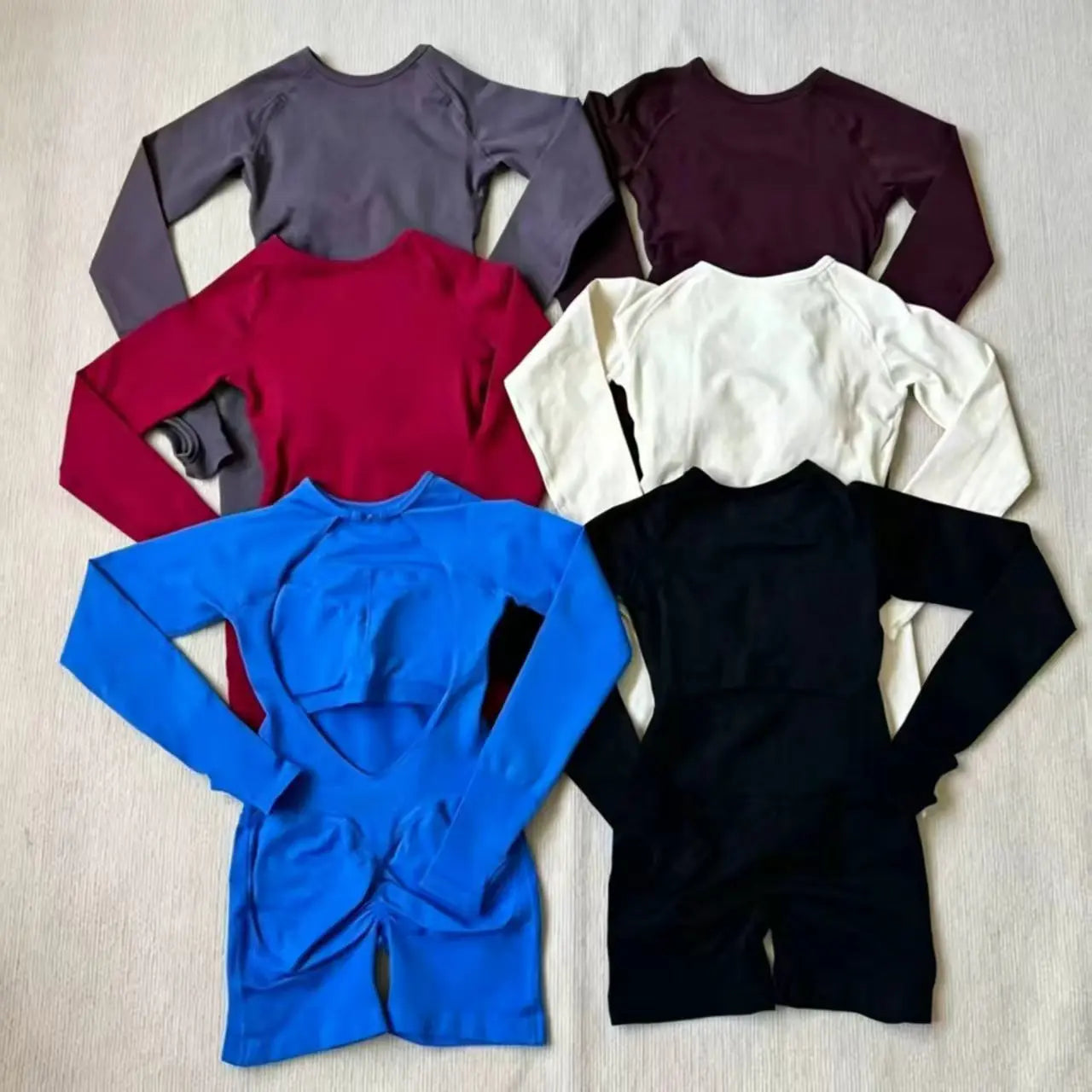 2026 Impact Long Sleeve One Piece Gym Clothes Women Yoga Jumpsuit Fitness Workout Backless Suit Slim Fit Sports Running Bodysuit