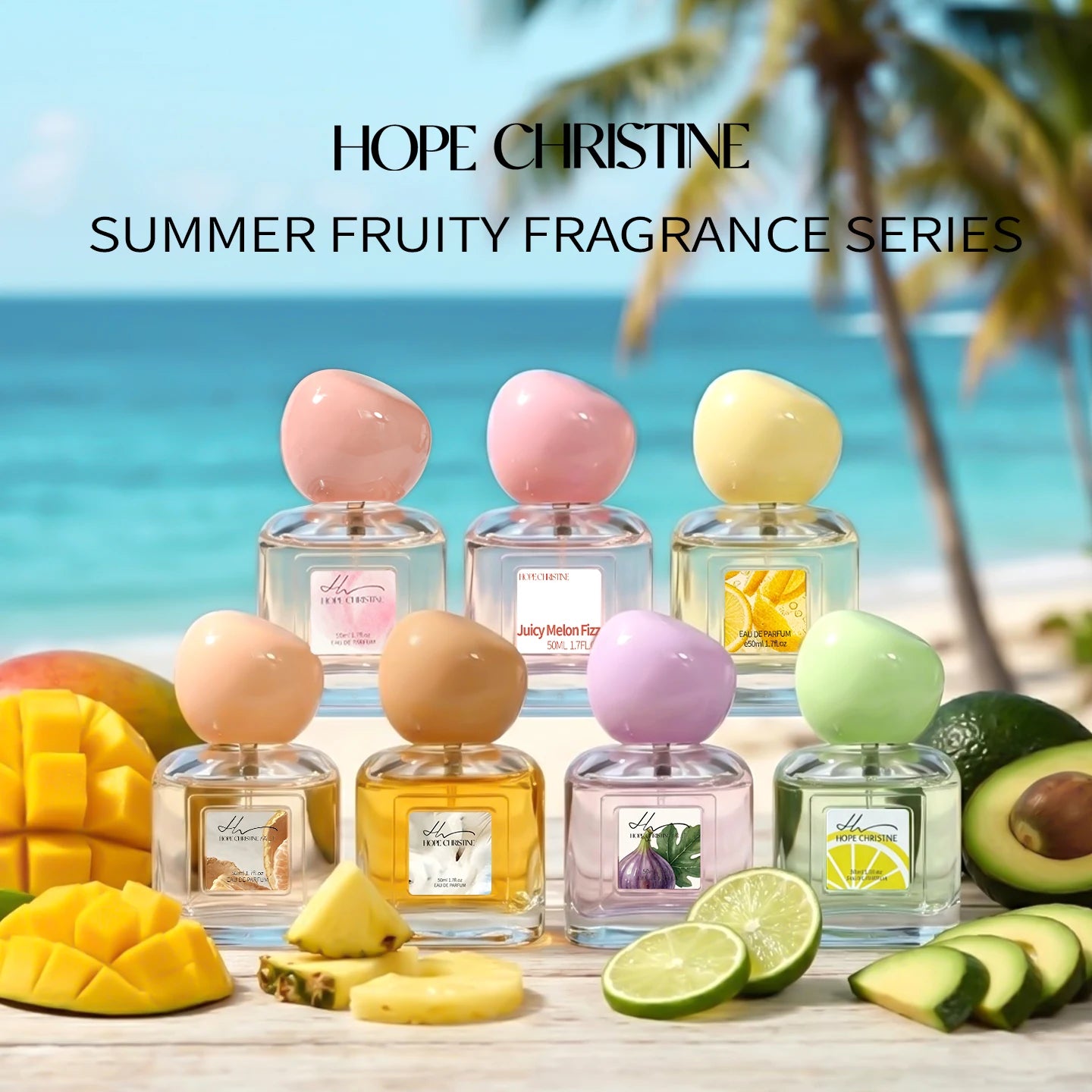 Original Luxury 7 Fruity Fragrance Series Summer Sweet Women Perfume Long Lasting for Daily Office Dating Gifting