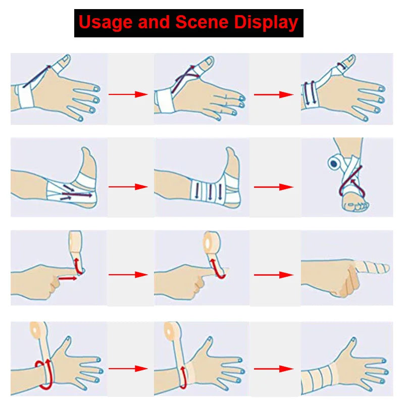 18 Colors Colorful Athletic Wrap Tape Self Adhesive Elastic Bandage Bands Sports Protector For Knee Finger Ankle Palm Pet
