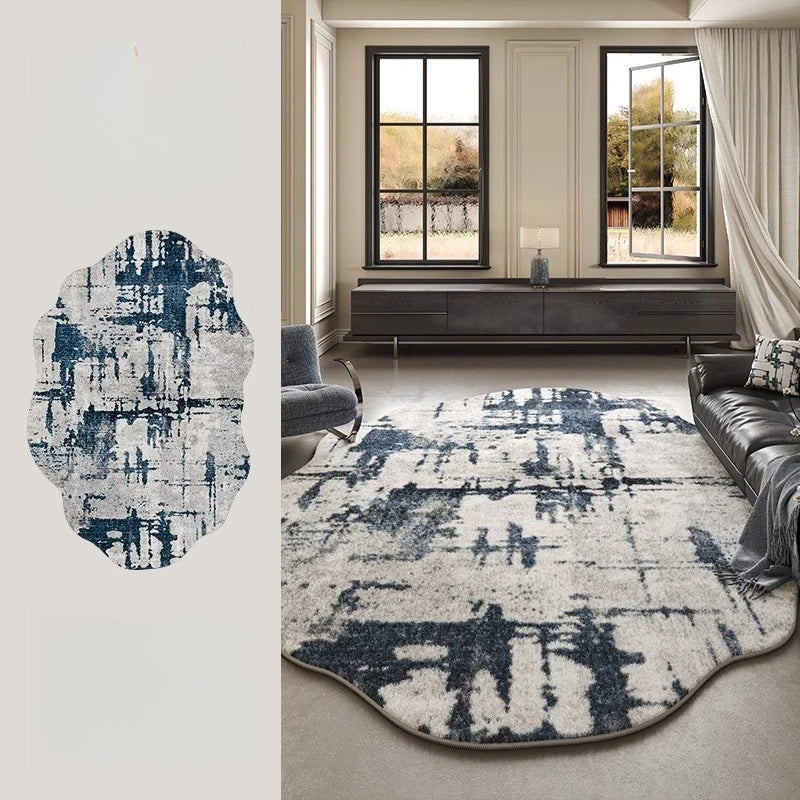 Irregular Shapes Bedroom Decor Large Carpet Light Luxury Carpets for Living Room Thick Plush Cloakroom Floor Mat Fluffy Soft Rug