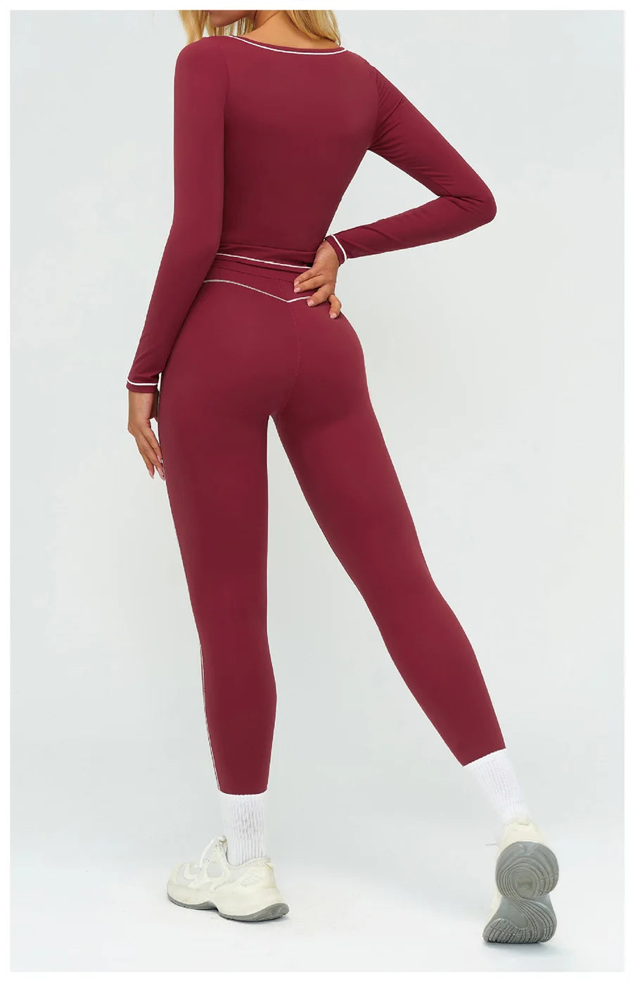 Women Yoga Set Tracksuit Sportswear Workout Athletic Wear Gym Vest Shorts Legging Fitness Bra Crop Top Long Sleeve Sports Suits