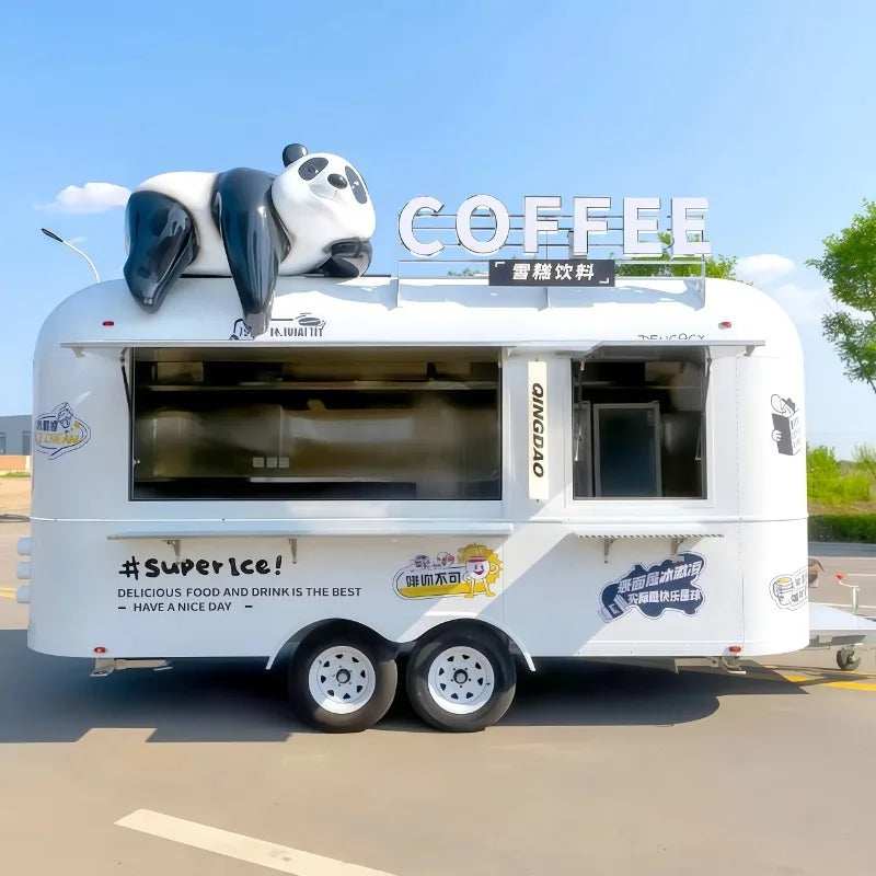 Catering Food Truck Fully Equipped Mobile Kitchen Pizza Coffee Cart Ice Cream BBQ Truck Cheap Mobile Food Trailer