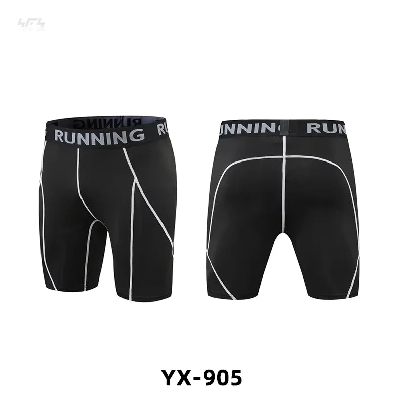 Sports Fitness Pants Men Gym Shorts Workout Tights Running Training Bottoming Shorts Compression Leggings Basketball Sportswear