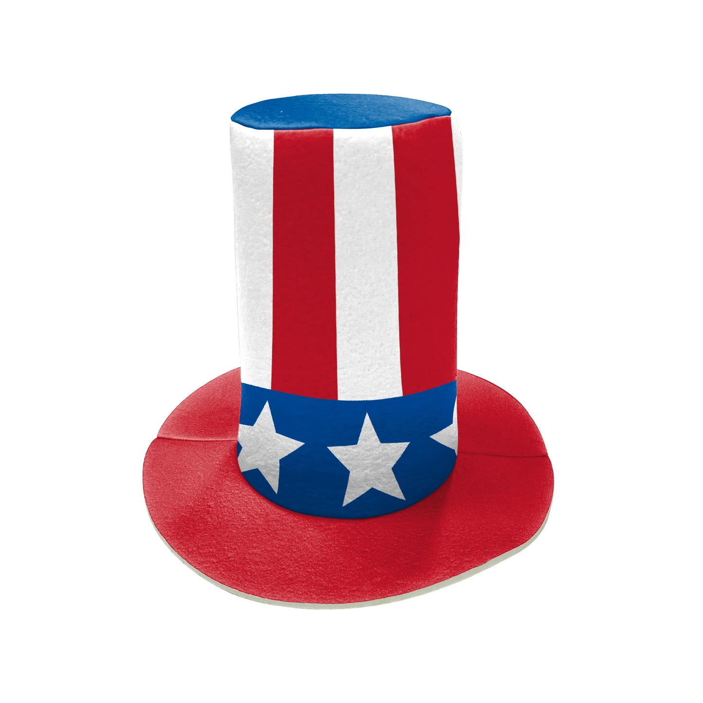 [You're My Secret] Uncle Sam Hat Shaped Costume USA Stars Stripes Funny Novelty Outfit 4th of July Printed Patriotic Dress Up