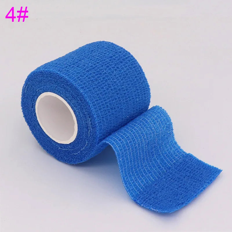 18 Colors Colorful Athletic Wrap Tape Self Adhesive Elastic Bandage Bands Sports Protector For Knee Finger Ankle Palm Pet