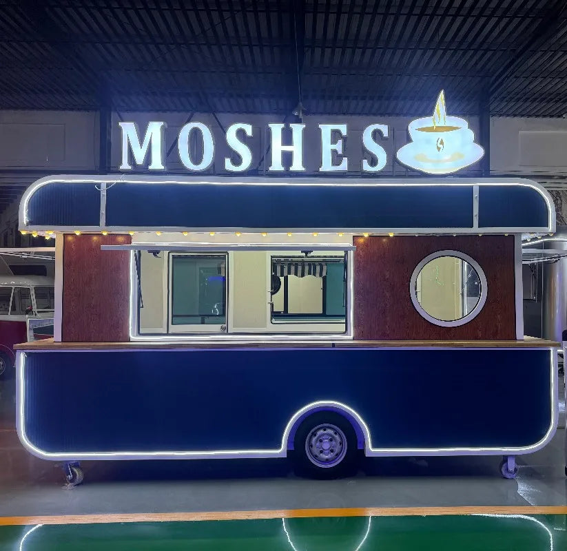 Catering Food Truck Fully Equipped Mobile Kitchen Pizza Coffee Cart Ice Cream BBQ Truck Cheap Mobile Food Trailer
