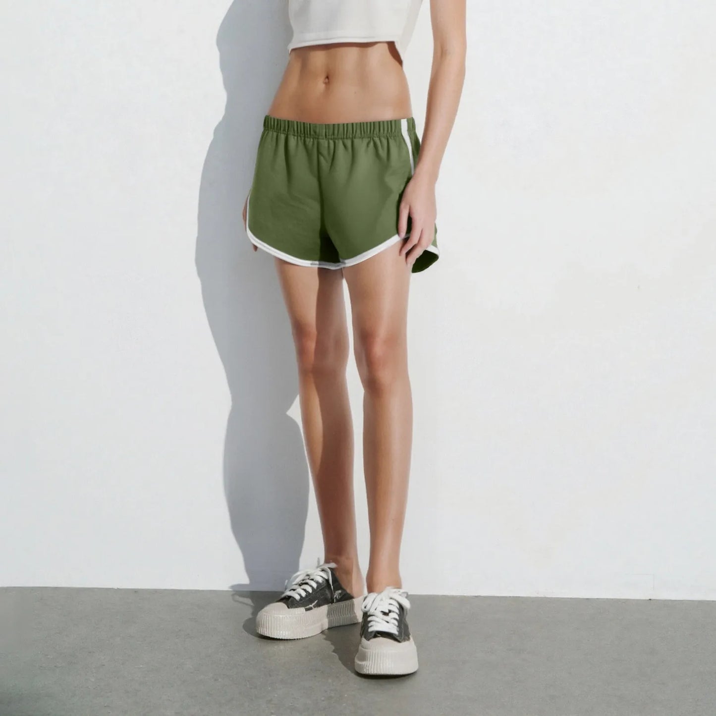 Women's Cotton Shorts Vintage Dolphin Short Pants Sexy Lounge Workout Bike Shorts Streetwear Yoga Summer Sport Hiking Wea