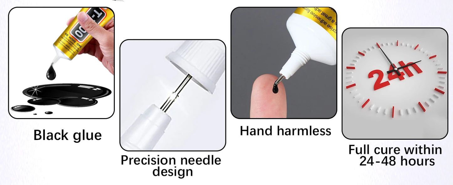 15ML 50ML 110ML B-7000 Clear Contact Phone Repair Adhesive Universal Glass Plastic DIY Glue T7000 with Precision Applicator Glue