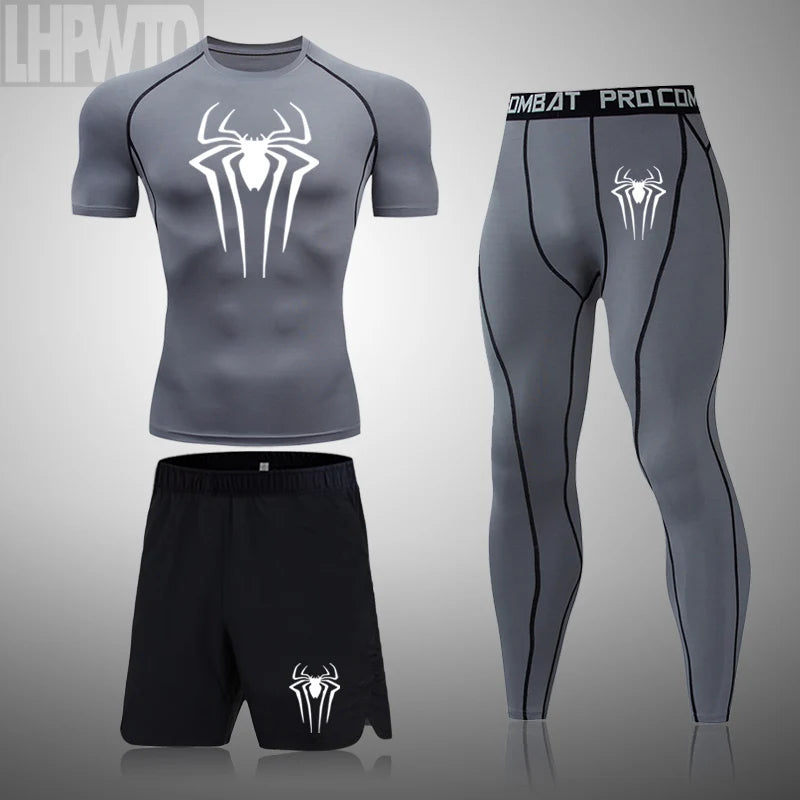New Compression Shirt Men Rashguard Fitness Short Sleeve Running Shirt Man Gym T Shirt Sportswear Tights T Shirt Men