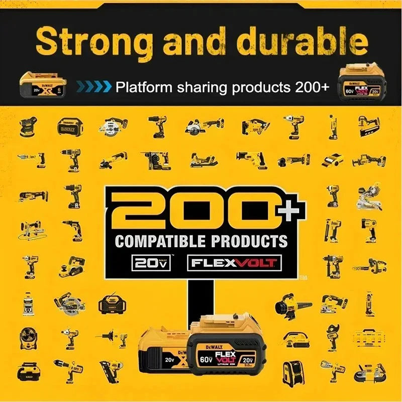 Original Dewalt 20V/60V 9.0Ah Power Tool Battery DCB206 DCB205 DCB200 DCF887 DCG405 DCD791 DCF922 DCF850 DCD805 tool battery