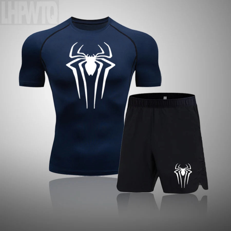 New Compression Shirt Men Rashguard Fitness Short Sleeve Running Shirt Man Gym T Shirt Sportswear Tights T Shirt Men