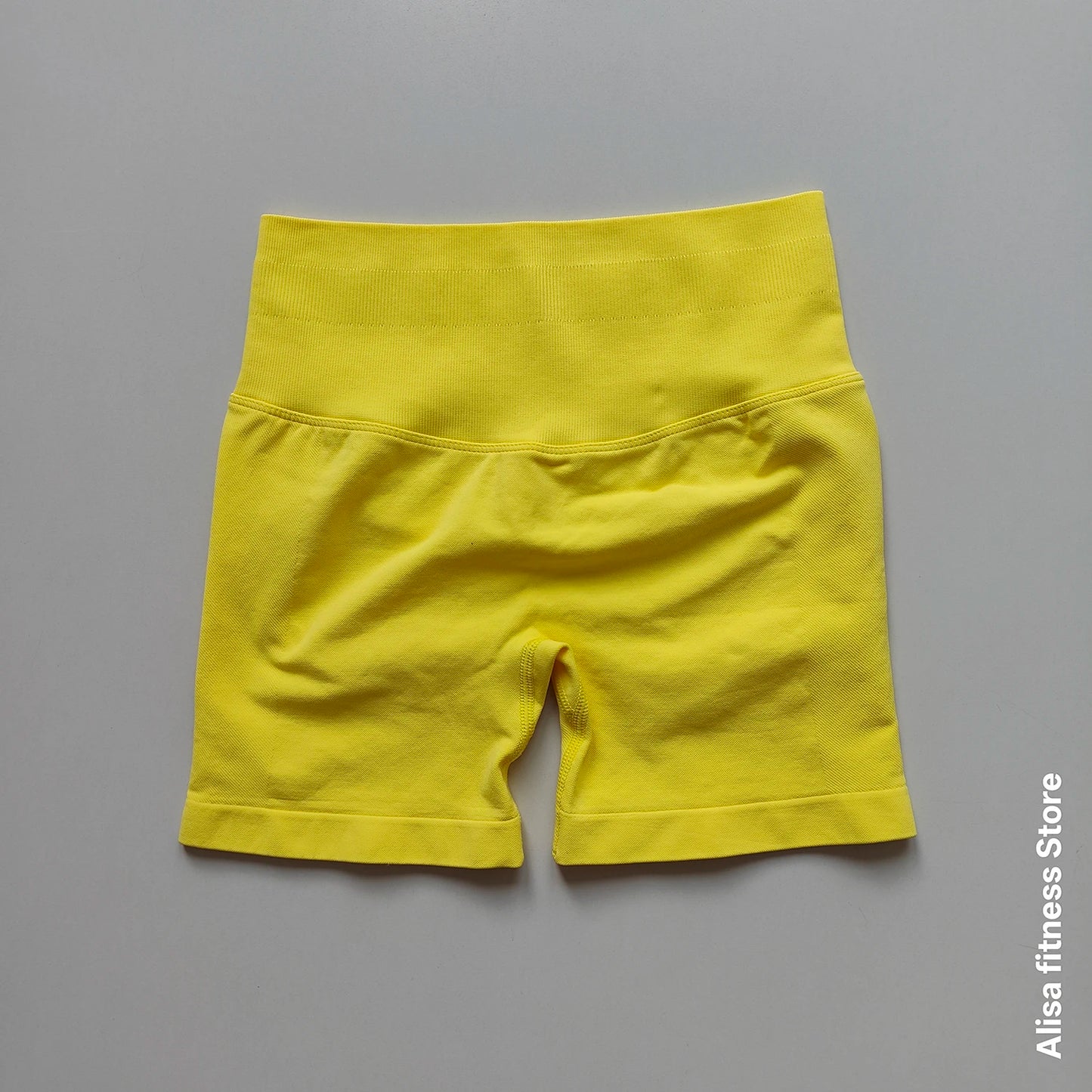 Summer High Waisted Yoga Shorts Tummy Control Seamless Fitness Shorts Sexy Running Fitness Short Pants Solid Color Yoga Leggings