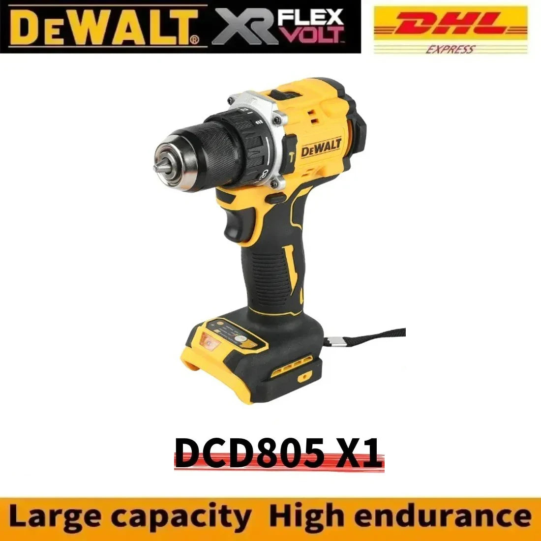 Original Dewalt 20V/60V 9.0Ah Power Tool Battery DCB206 DCB205 DCB200 DCF887 DCG405 DCD791 DCF922 DCF850 DCD805 tool battery