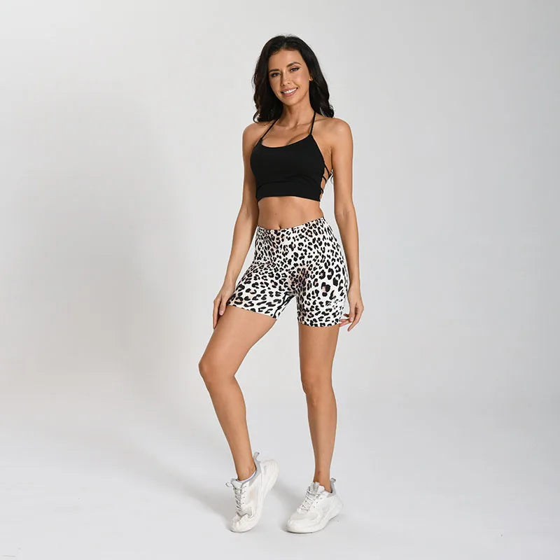 Women's High-Waisted 3D Printed Yoga Shorts - Dopamine Colors, Butt-Lifting, Non-See-Through for Yoga