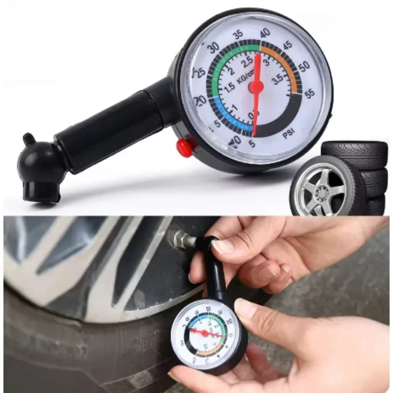 Car Tire Pressure Gauge Tyre Deflation Pointer Auto Tire Inflation Pressure Gauge Measurement High Precision Meter Detector
