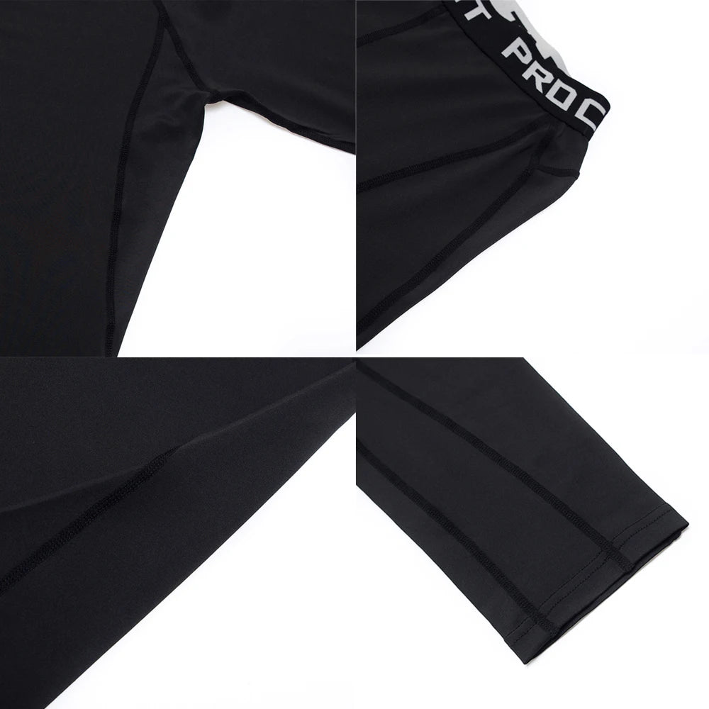 New Compression Shirt Men Rashguard Fitness Short Sleeve Running Shirt Man Gym T Shirt Sportswear Tights T Shirt Men