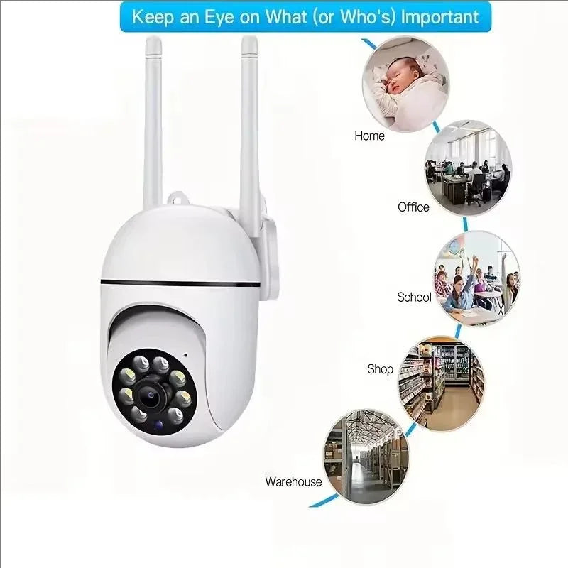 1080P Wifi Surveillance Camera Color Night Vision WiFi Camera Auto Tracking Wireless Camera Security Protection Outdoor Monitor