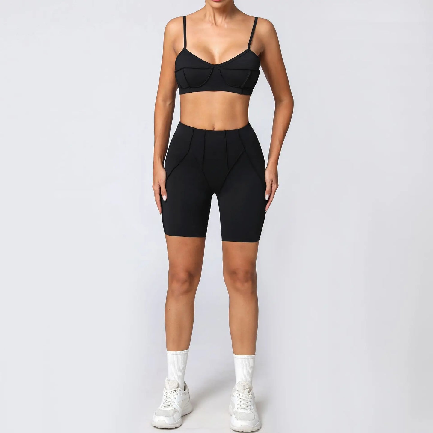 Seamless Yoga Sets Sports Fitness Hip-lifting High Waist Skinny Long-sleeved Suit Running Workout Gym Leggings Sets for Women