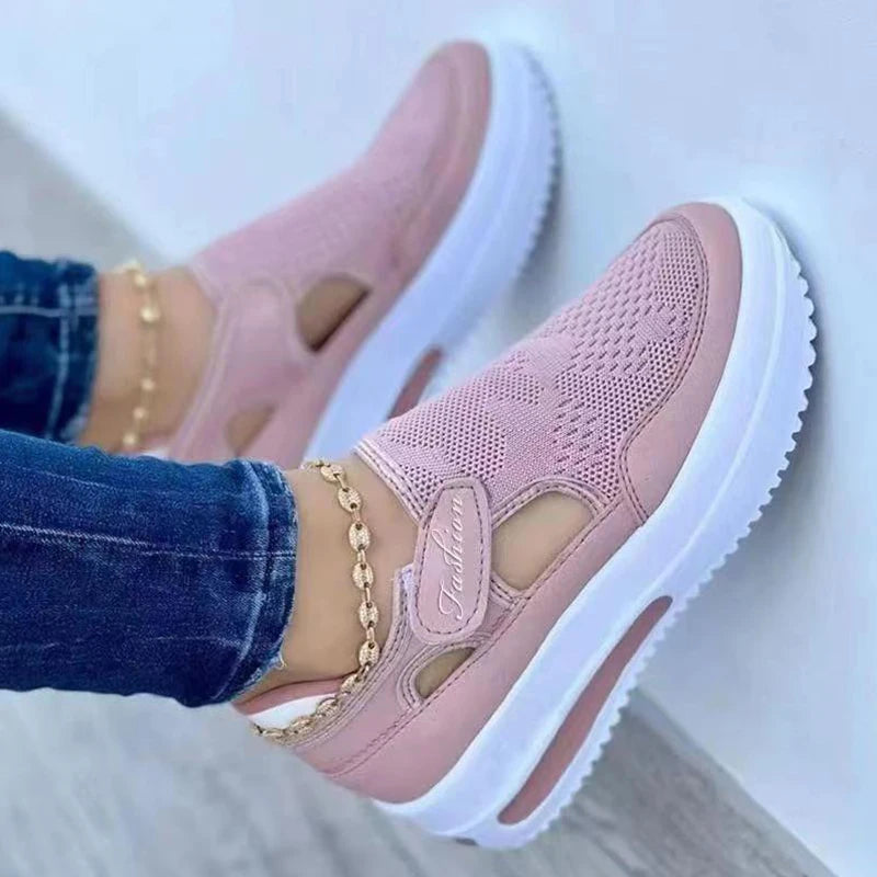 Red Casual Shoes, WOMEN'S Breathable Fashion Brand, Summer WOMEN'S Sandals Platform, Vulcanized Shoes, WOMEN'S New Sports Shoes