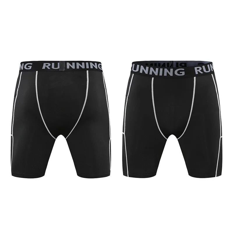 Sports Fitness Pants Men Gym Shorts Workout Tights Running Training Bottoming Shorts Compression Leggings Basketball Sportswear