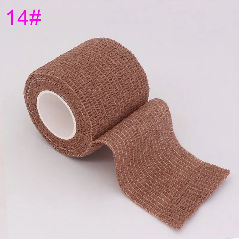 18 Colors Colorful Athletic Wrap Tape Self Adhesive Elastic Bandage Bands Sports Protector For Knee Finger Ankle Palm Pet