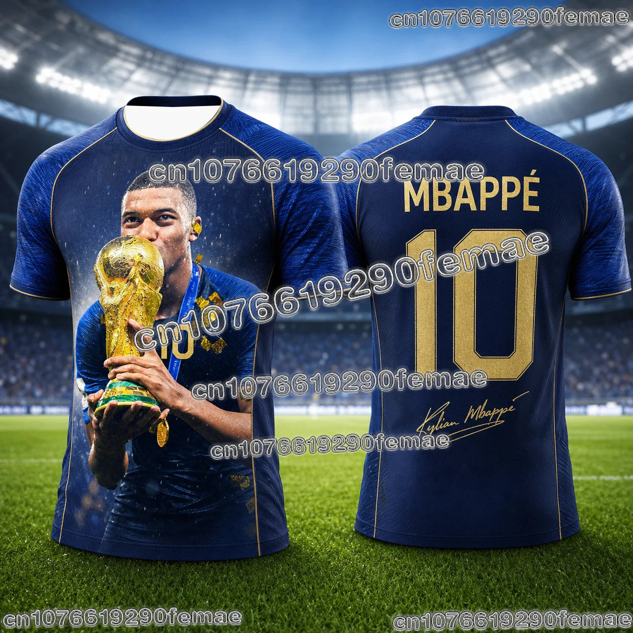 Mbappé 2026 New Arrival Men Soccer Jersey Superstar Commemorative Printed Breathable Quick Dry Football Sports Top