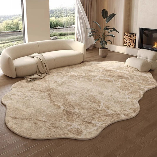 Irregular Shapes Bedroom Decor Large Carpet Light Luxury Carpets for Living Room Thick Plush Cloakroom Floor Mat Fluffy Soft Rug