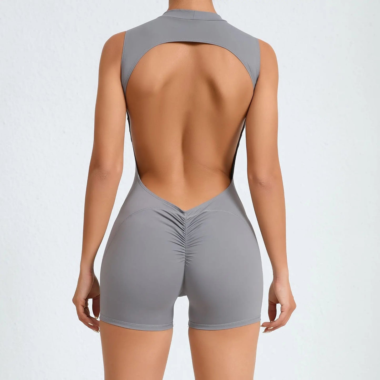 Yoga Set One-Piece Sleeveless Jumpsuits Women Overalls Fashion Backless O Neck Sporty Rompers Ladies Fitness Playsuits Bodysuits