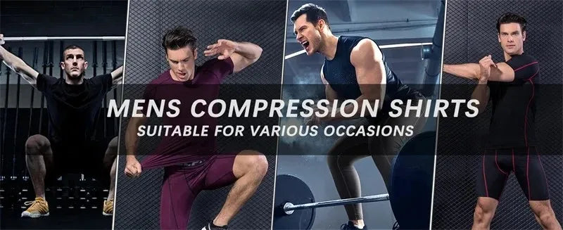 Summer Casual Run Compression T-Shirt Men Tops Bat Print Quick-Dry Fitness Gym Sportswear MMA Rashguard Jersey Workout Tee Male