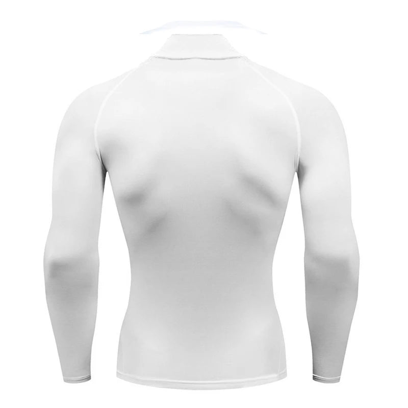 Running T-shirts Men Compression Long Sleeve Sports Polo Shirts Trainning & Exercise Gym Fitness Quick Drying Sportswear