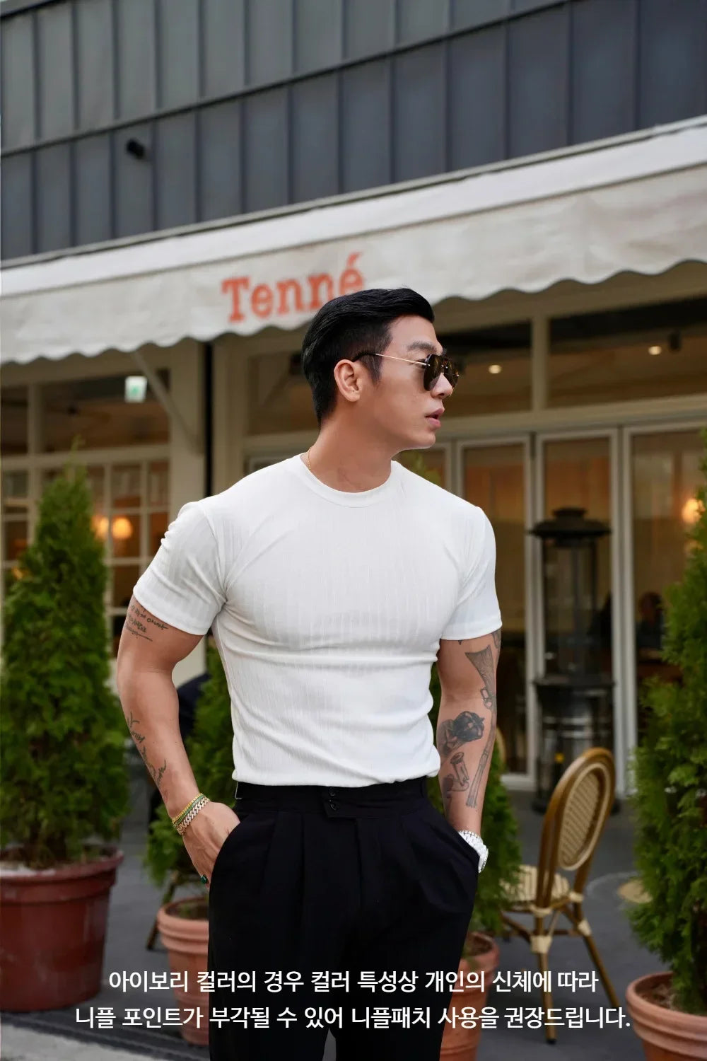2025 new Fashion Fitness Training T-shirt Men's Summer Sports Leisure Round Neck Elastic Short Sleeve Vertical Stripe T-shirt