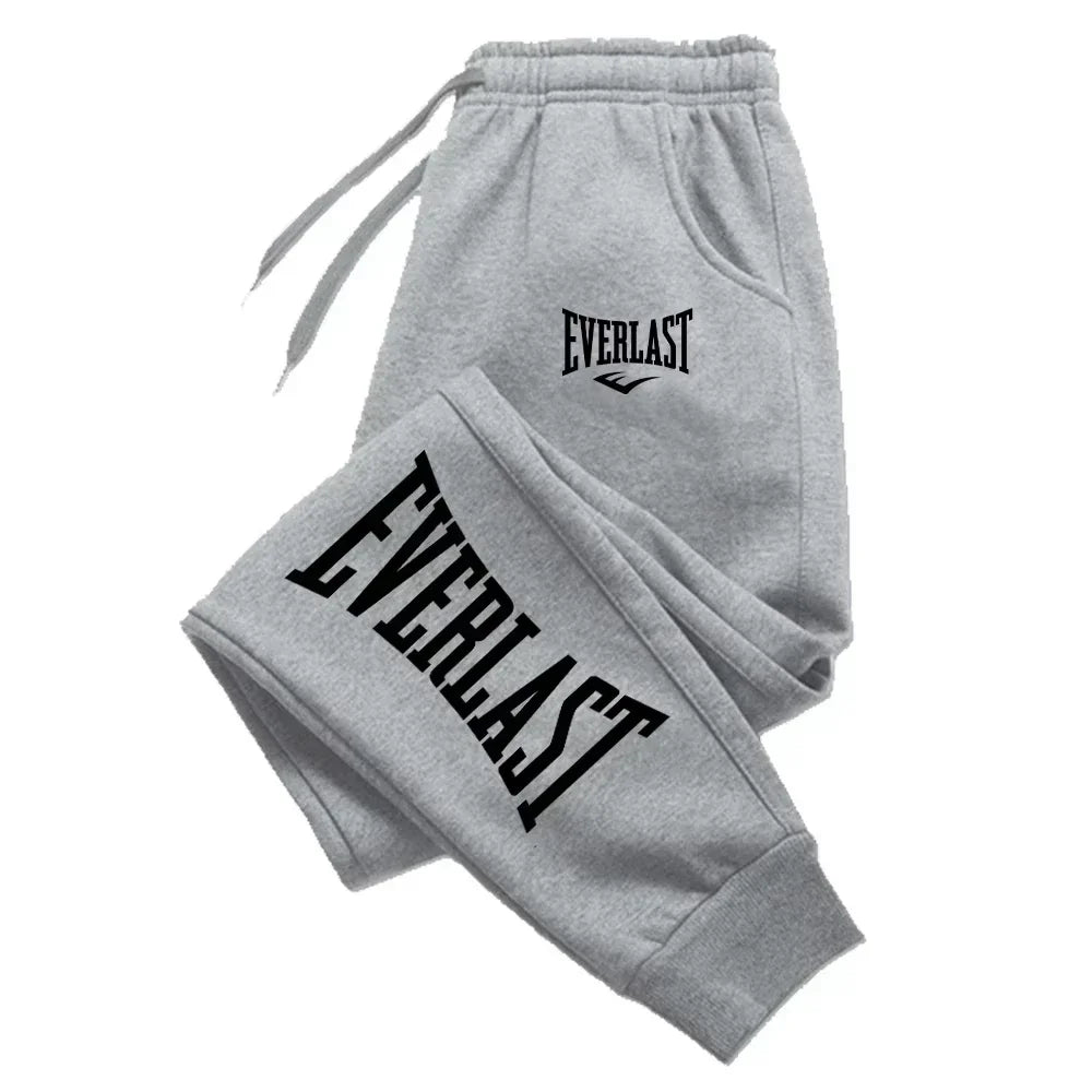 2025 EVERLAST Men Women Jogging Sweatpants Running Trousers Fleece Streetwear Sport Oversized Jogger Sweat Pants 2025 Clothing