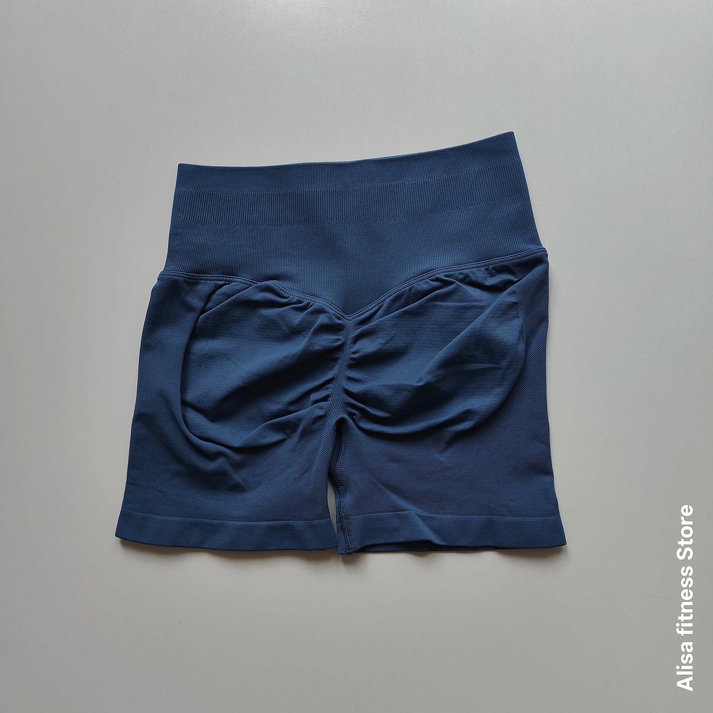 Summer High Waisted Yoga Shorts Tummy Control Seamless Fitness Shorts Sexy Running Fitness Short Pants Solid Color Yoga Leggings