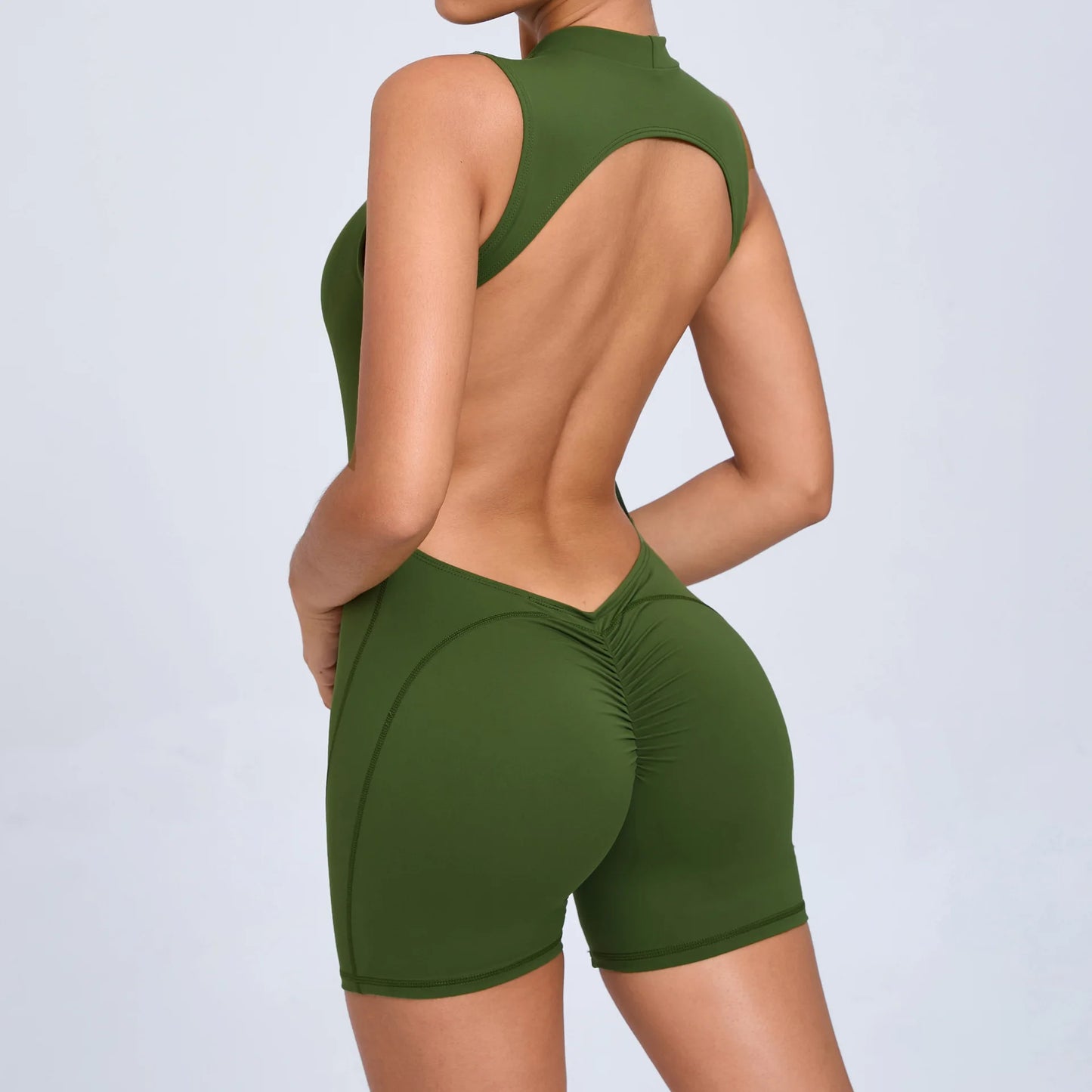 Yoga Set One-Piece Sleeveless Jumpsuits Women Overalls Fashion Backless O Neck Sporty Rompers Ladies Fitness Playsuits Bodysuits
