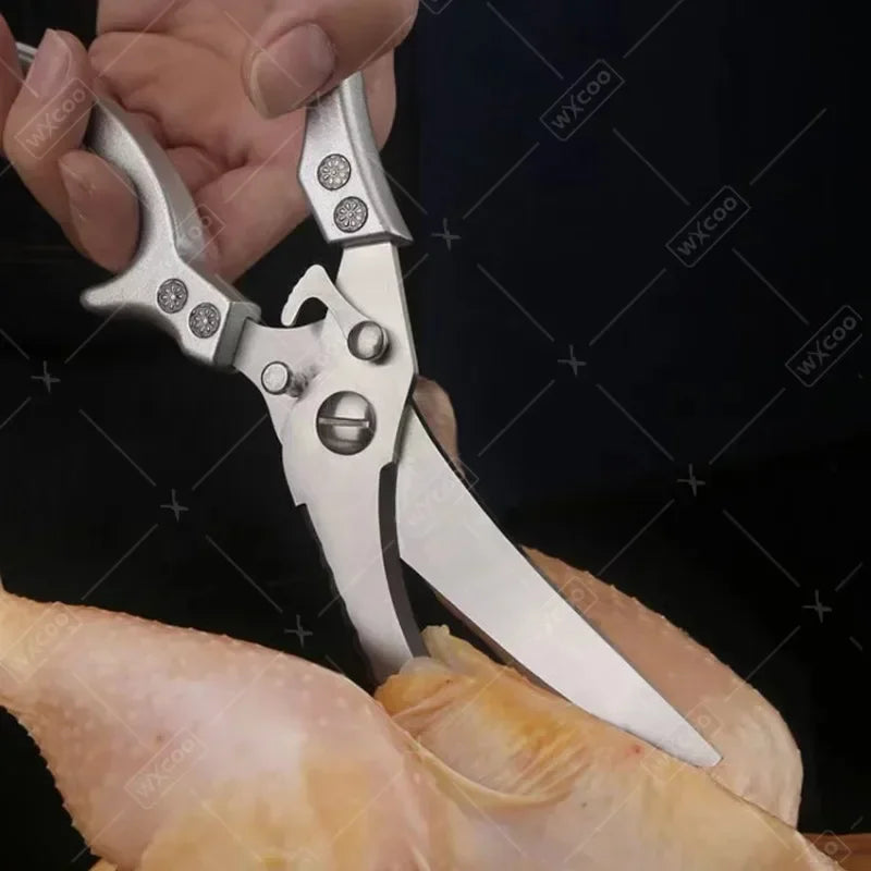 WXCOO Chef Knife Japanese Kitchen Knives Set Professional Laser Damascus Pattern Stainless Steel Meat Cleaver Slicer Knife