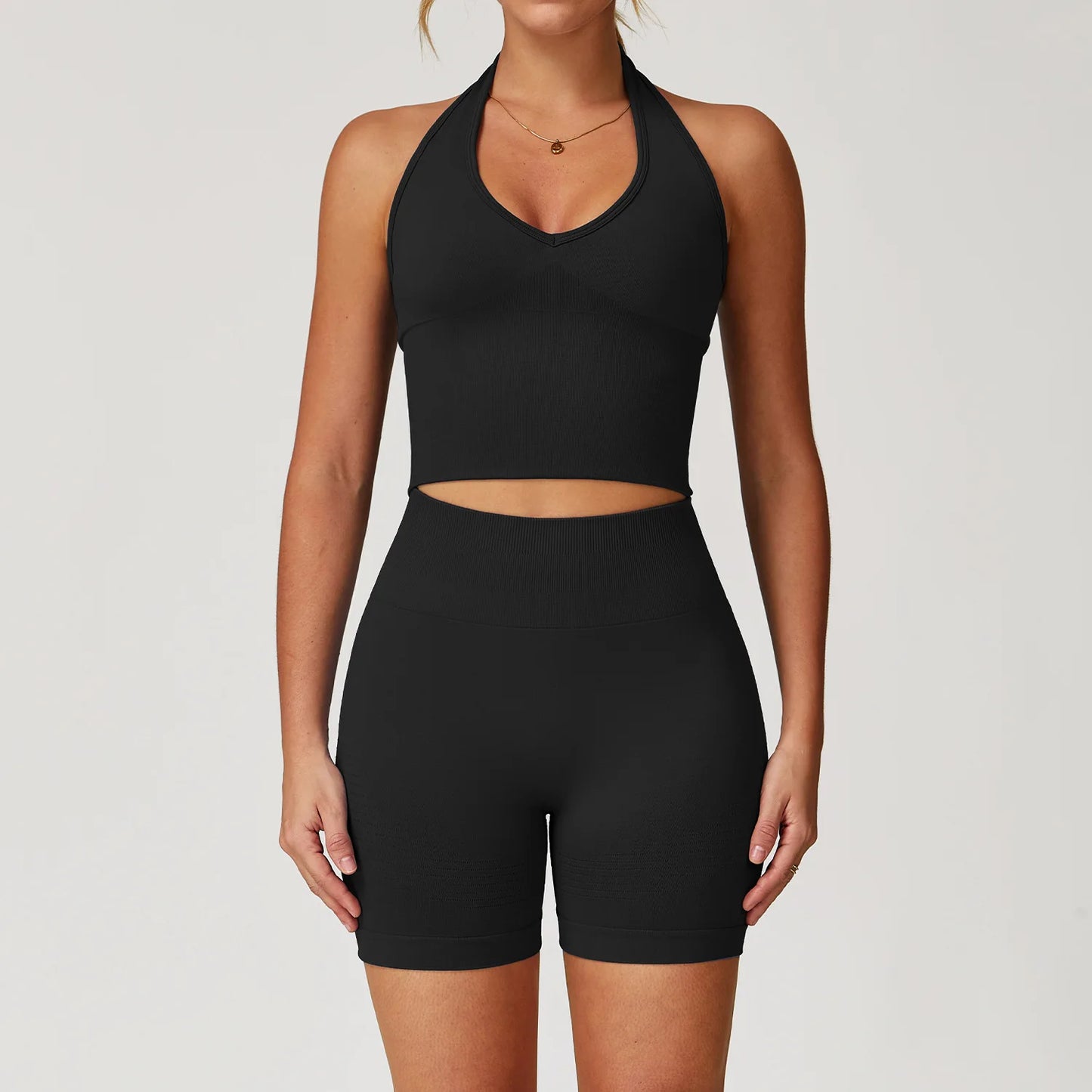 2/3/4PCS Yoga Set Gym Clothes Sportswear Seamless Yoga Suits For Women Fitness Long Sleeved Tracksuits Sports Bra Gym Leggings