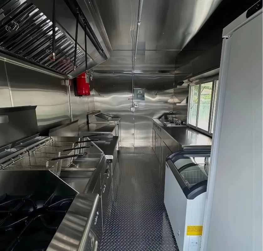 Catering Food Truck Fully Equipped Mobile Kitchen Pizza Coffee Cart Ice Cream BBQ Truck Cheap Mobile Food Trailer