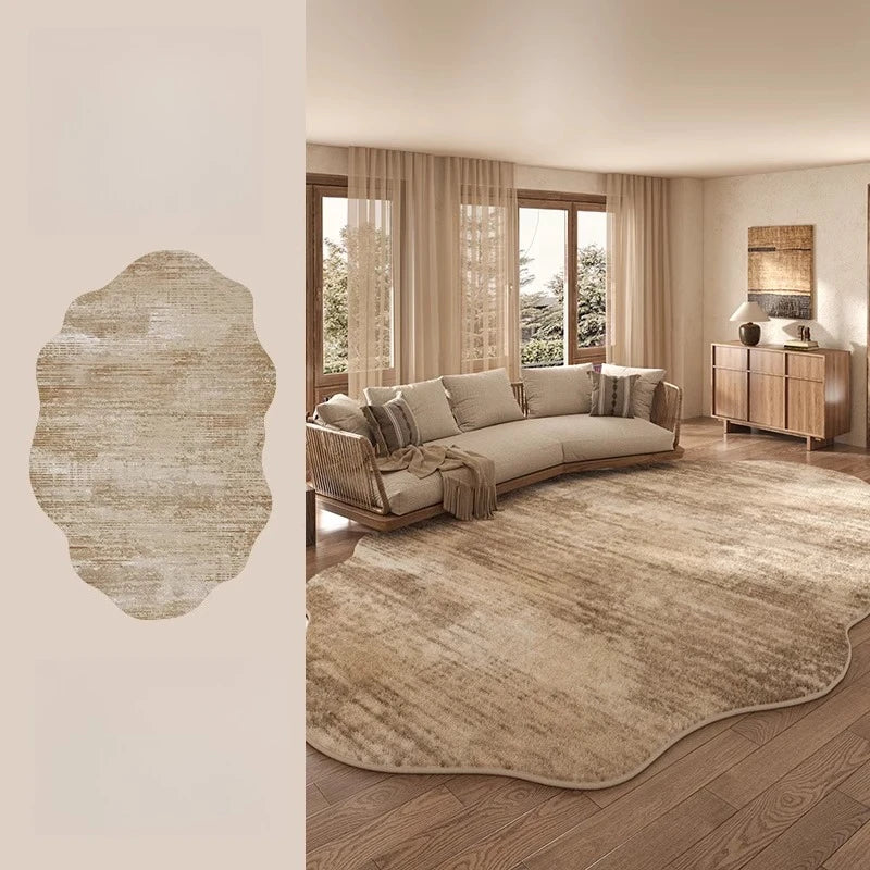 Irregular Shapes Bedroom Decor Large Carpet Light Luxury Carpets for Living Room Thick Plush Cloakroom Floor Mat Fluffy Soft Rug