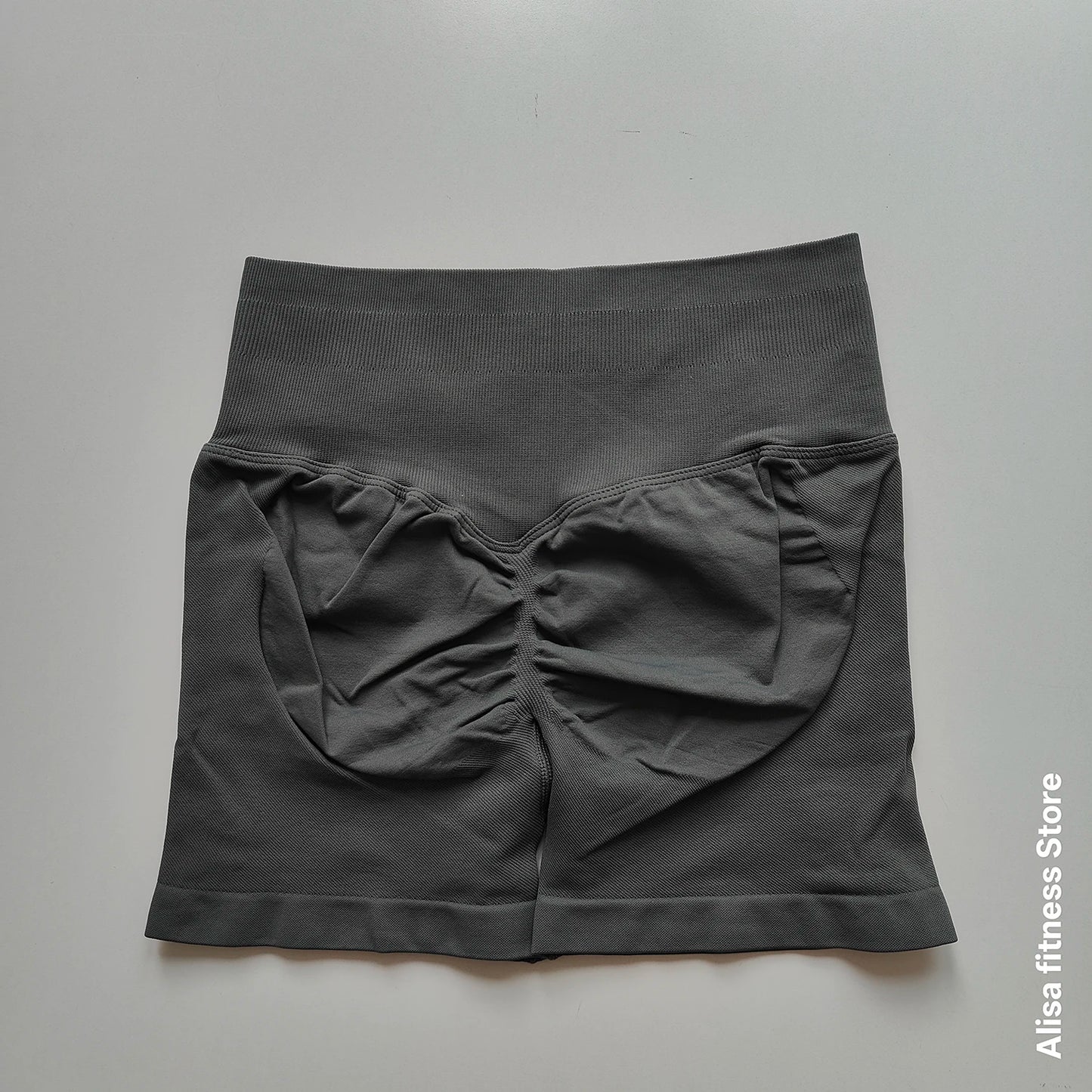 Summer High Waisted Yoga Shorts Tummy Control Seamless Fitness Shorts Sexy Running Fitness Short Pants Solid Color Yoga Leggings