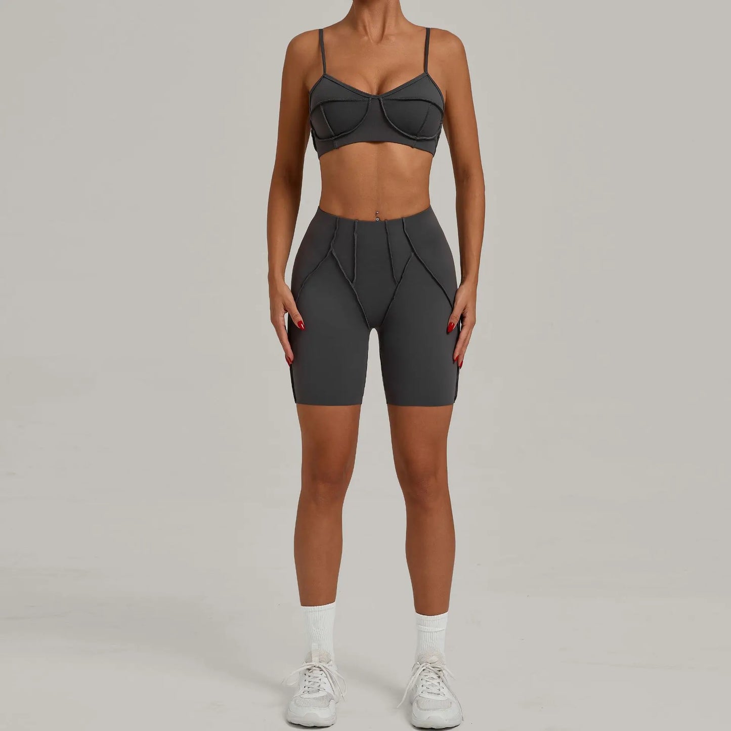 Seamless Yoga Sets Sports Fitness Hip-lifting High Waist Skinny Long-sleeved Suit Running Workout Gym Leggings Sets for Women