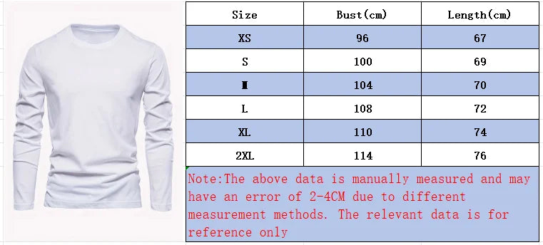 Men's 100% pure cotton loose and comfortable sports and leisure letter printed round neck long sleeved T-shirt top