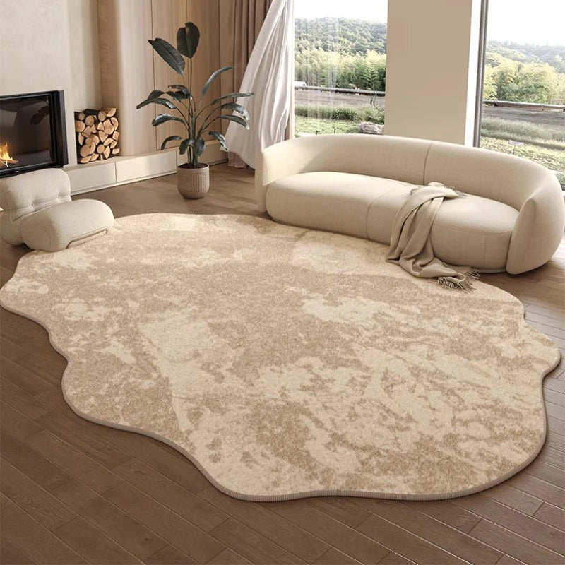 Irregular Shapes Bedroom Decor Large Carpet Light Luxury Carpets for Living Room Thick Plush Cloakroom Floor Mat Fluffy Soft Rug