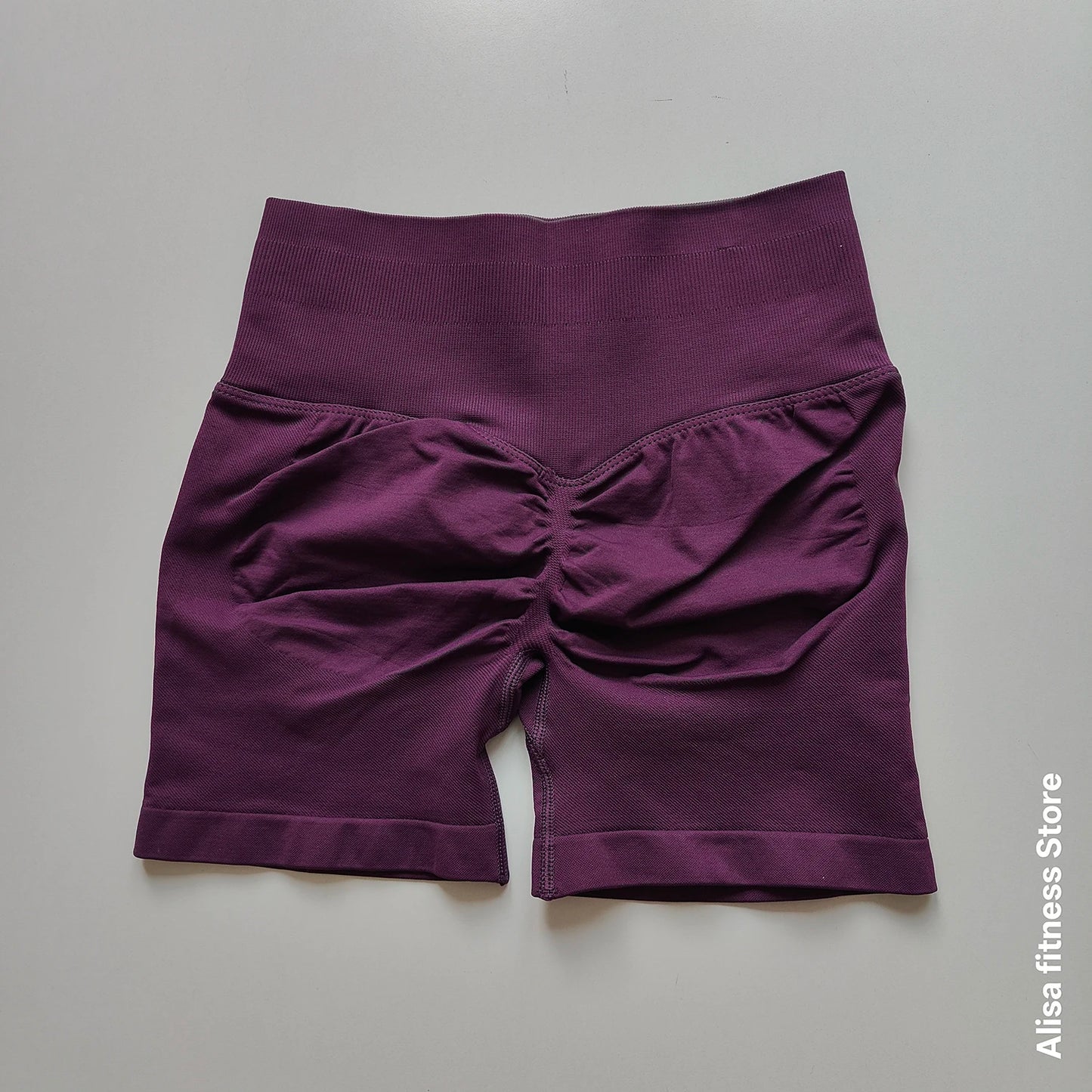 Summer High Waisted Yoga Shorts Tummy Control Seamless Fitness Shorts Sexy Running Fitness Short Pants Solid Color Yoga Leggings