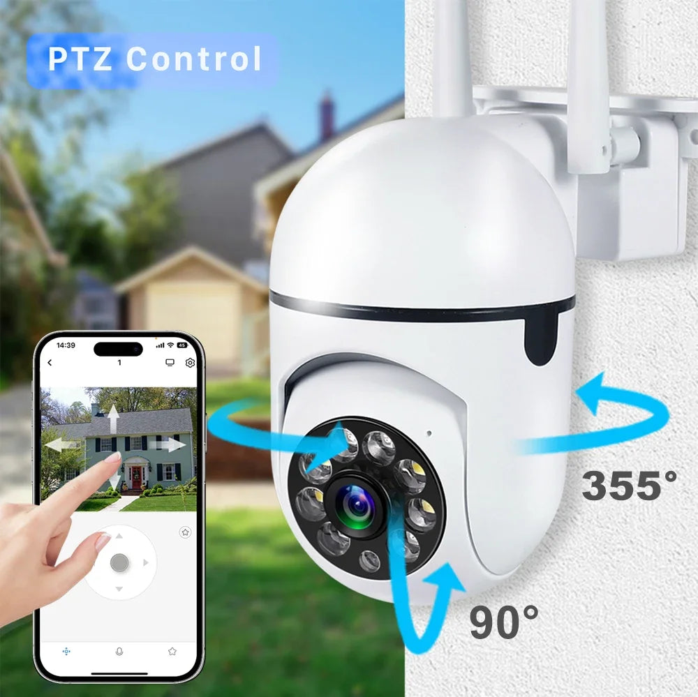 1080P Wifi Surveillance Camera Color Night Vision WiFi Camera Auto Tracking Wireless Camera Security Protection Outdoor Monitor