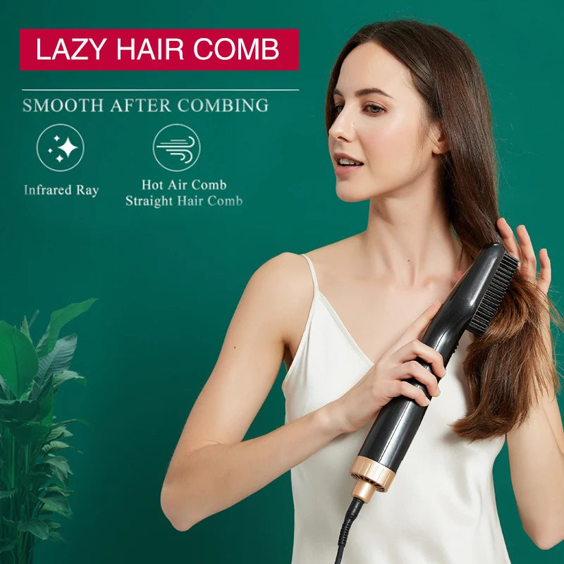 Hot Selling 3 in 1 Hair Dryer Dry and Wet Hair Straightener Comb Hot Air Brush Styler
