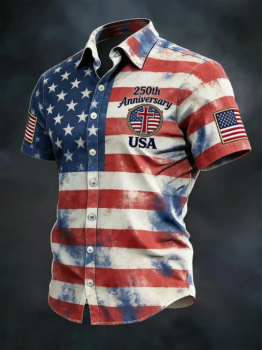 New America 250th Anniversary Polo Shirt USA Flag 1776–2026 Patriotic Shirt American Independence Day Apparel Fourth Of July