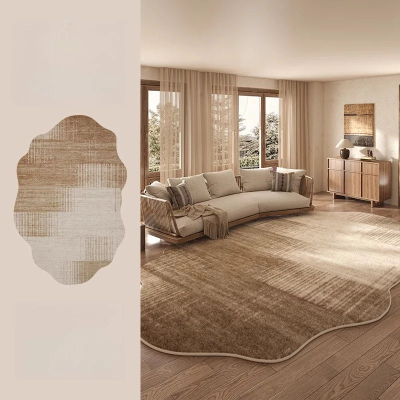 Irregular Shapes Bedroom Decor Large Carpet Light Luxury Carpets for Living Room Thick Plush Cloakroom Floor Mat Fluffy Soft Rug